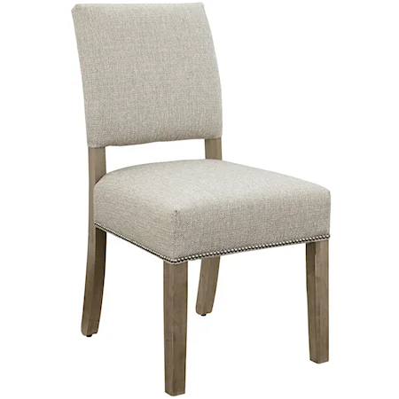 Casual Upholstered Dining Side Chair